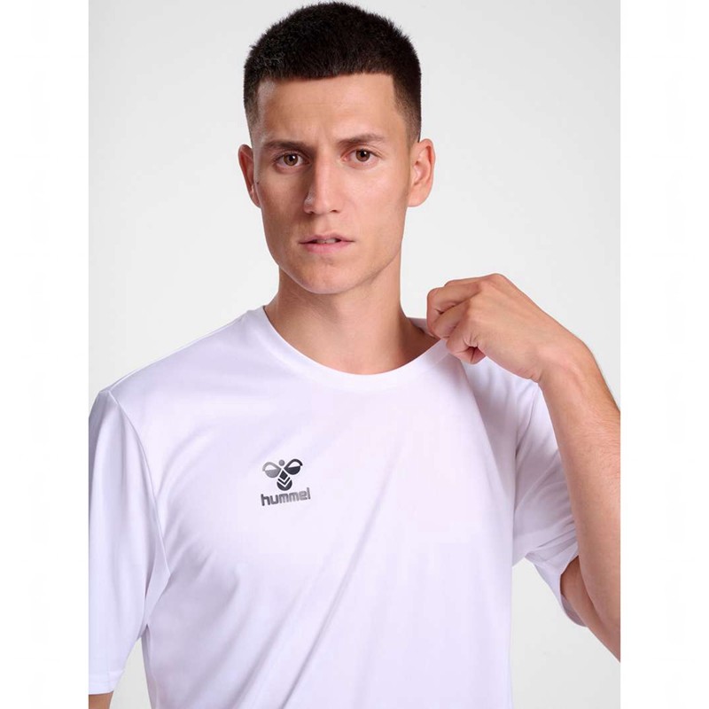 Pánské Dres Hummel Essential S/S Bílé | 226521-257
