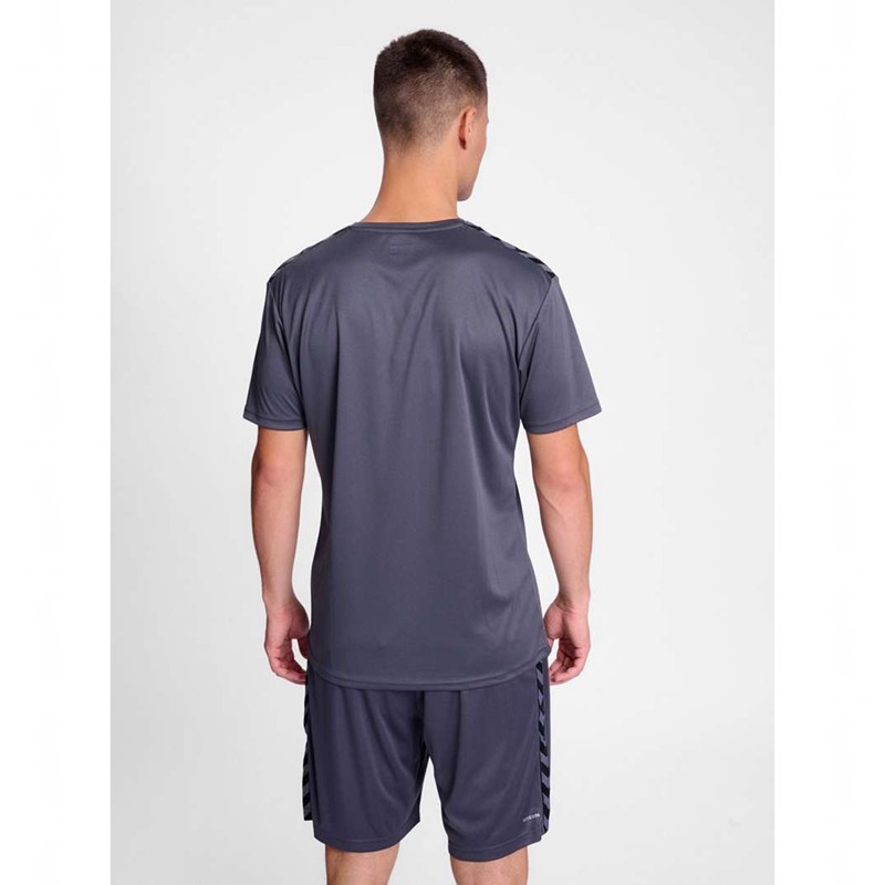 Pánské Dres Hummel Essential S/S Šedé | 258508-216