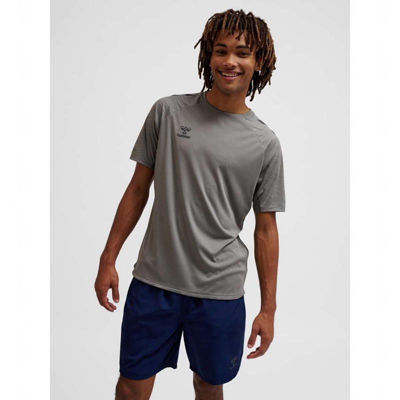 Pánské Dres Hummel Pro Training S/S Šedé | 461719-257