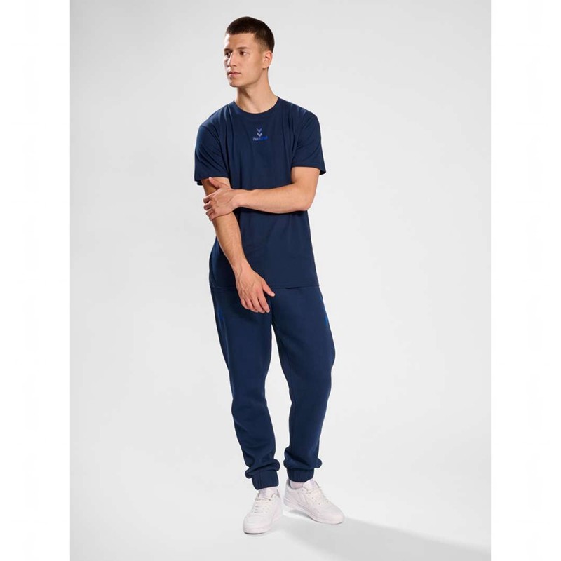 Pánské Kalhoty Hummel Active Chevrons Co S/S Tmavě Blankyt | 760478-580