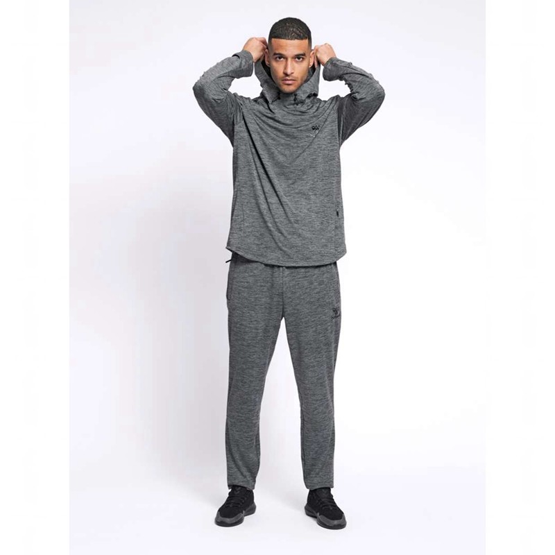 Pánské Kalhoty Hummel Aston Tapered Šedé | 579513-789