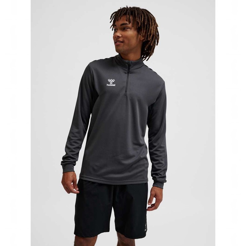 Pánské Kalhoty Hummel Authentic Half Zip Sweat Šedé | 795213-864