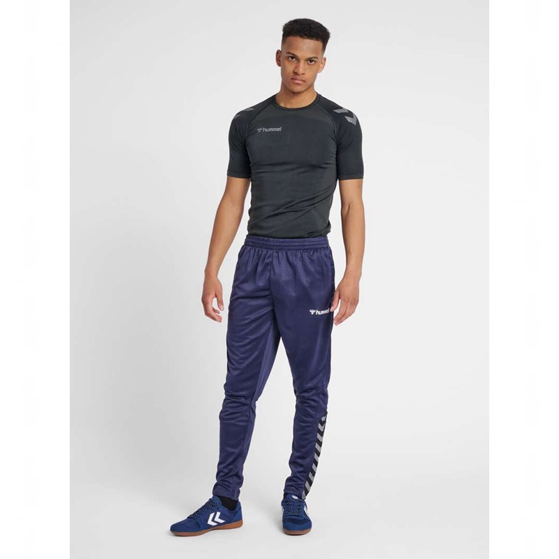 Pánské Kalhoty Hummel Authentic Training Tmavě Blankyt | 632866-668
