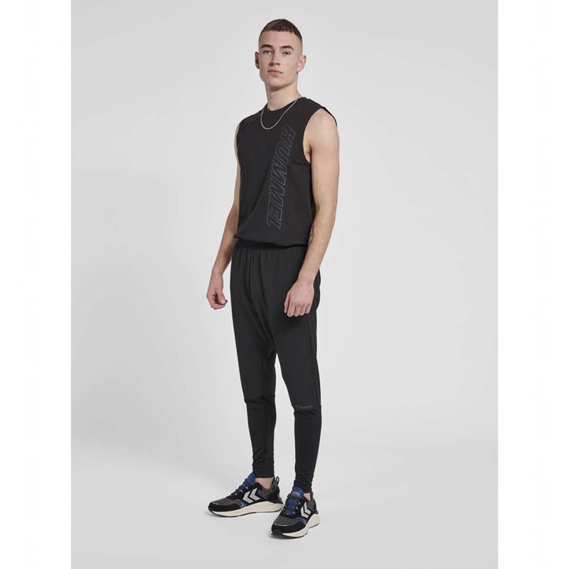 Pánské Kalhoty Hummel Mt Dragon Hybrid Tapered Černé | 301078-002