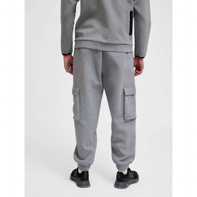 Pánské Kalhoty Hummel Tech Fleece Loose Cargo Šedé | 104080-690