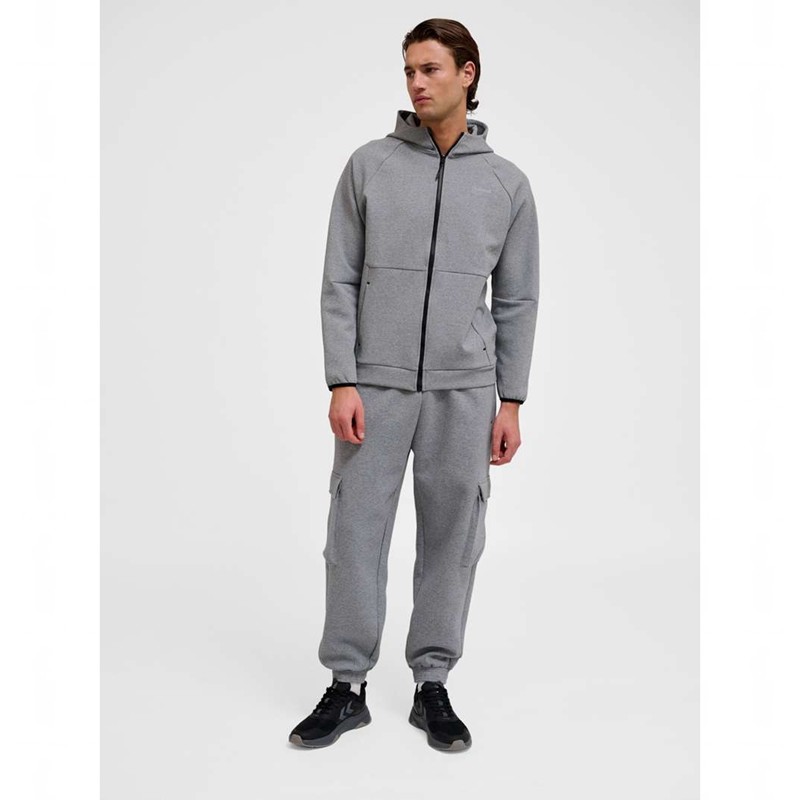 Pánské Kalhoty Hummel Tech Fleece Loose Cargo Šedé | 104080-690
