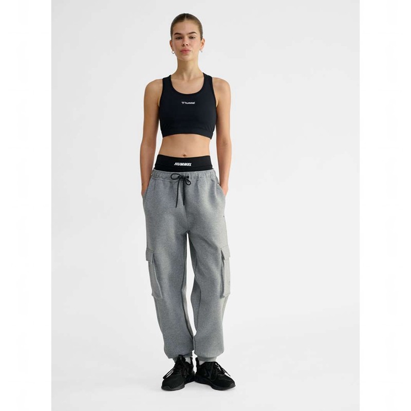 Pánské Kalhoty Hummel Tech Fleece Loose Cargo Šedé | 104080-690