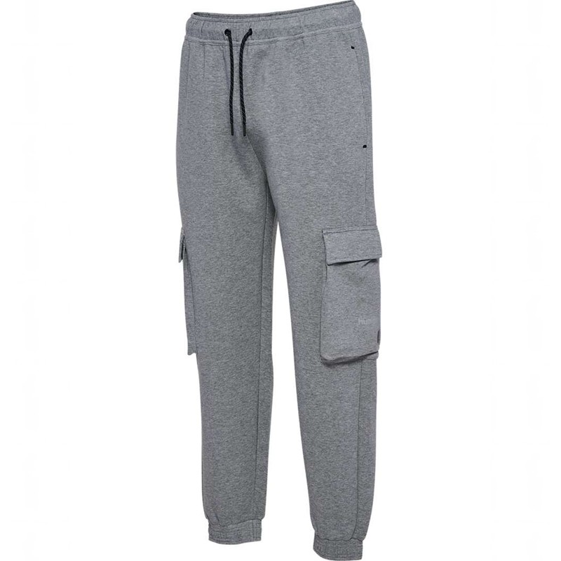 Pánské Kalhoty Hummel Tech Fleece Loose Cargo Šedé | 104080-690