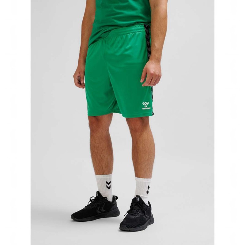 Pánské Kraťasy Hummel Authentic Pl Zelene | 899794-625