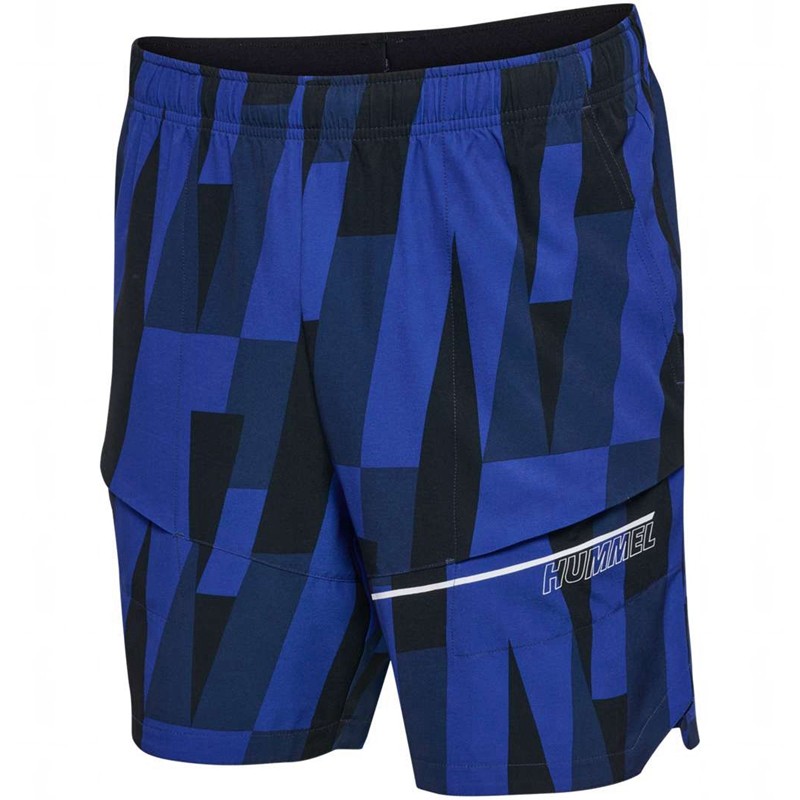 Pánské Kraťasy Hummel Court Aop Pocket Blankyt | 383310-490