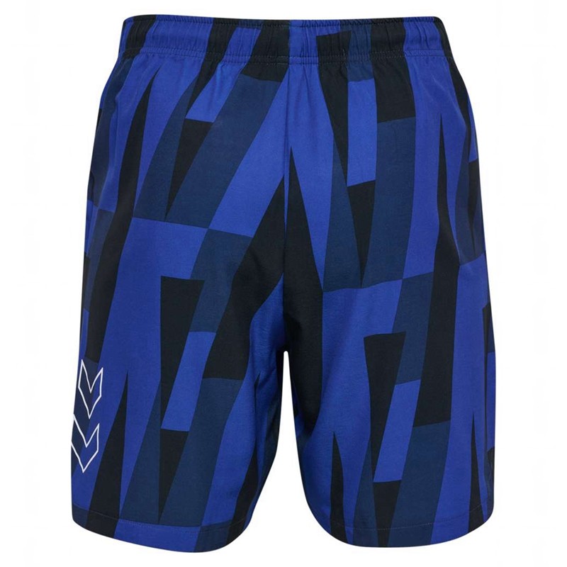 Pánské Kraťasy Hummel Court Aop Pocket Blankyt | 383310-490