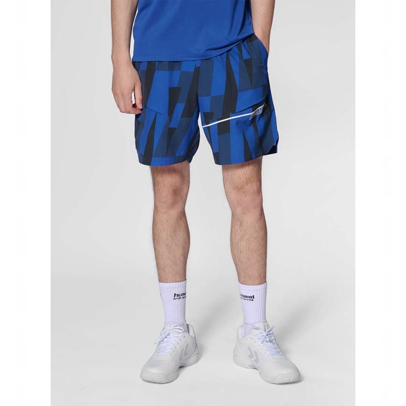 Pánské Kraťasy Hummel Court Aop Pocket Blankyt | 383310-490
