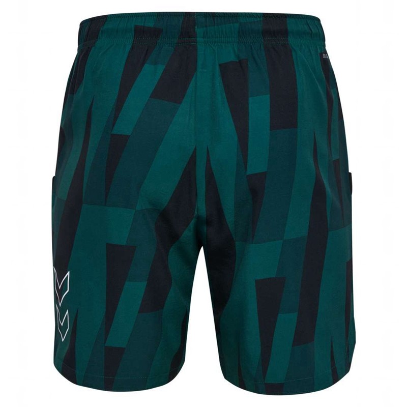 Pánské Kraťasy Hummel Court Aop Pocket Zelene | 691717-888