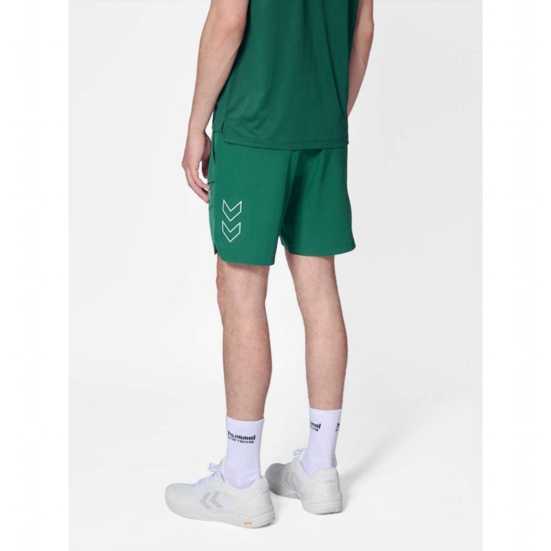 Pánské Kraťasy Hummel Court Pocket Zelene | 760207-163