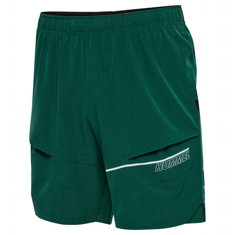 Pánské Kraťasy Hummel Court Pocket Zelene | 760207-163