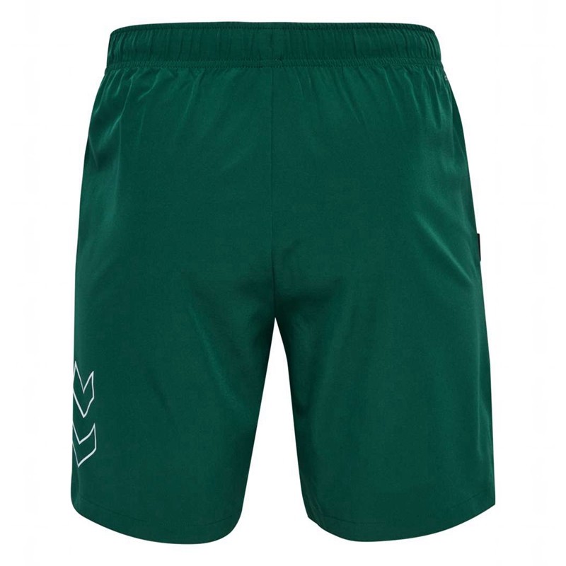 Pánské Kraťasy Hummel Court Pocket Zelene | 760207-163