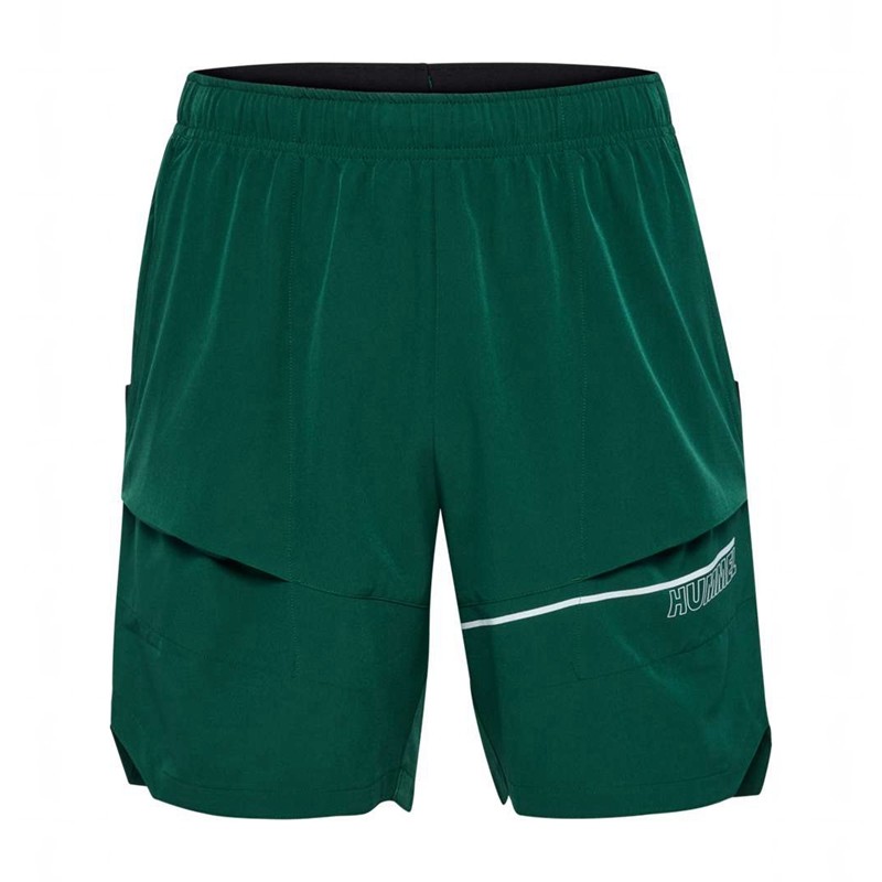 Pánské Kraťasy Hummel Court Pocket Zelene | 760207-163