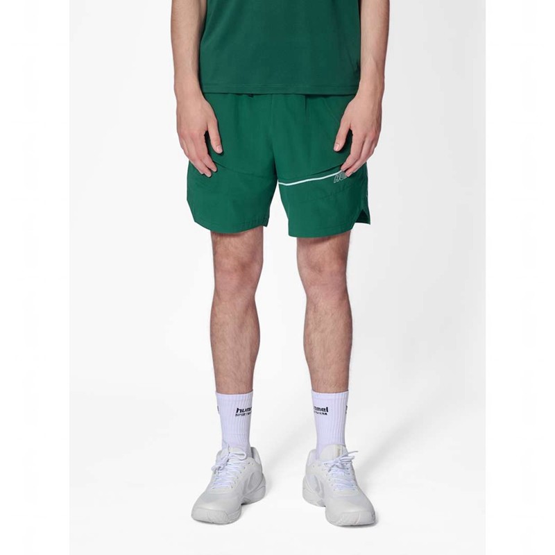 Pánské Kraťasy Hummel Court Pocket Zelene | 760207-163