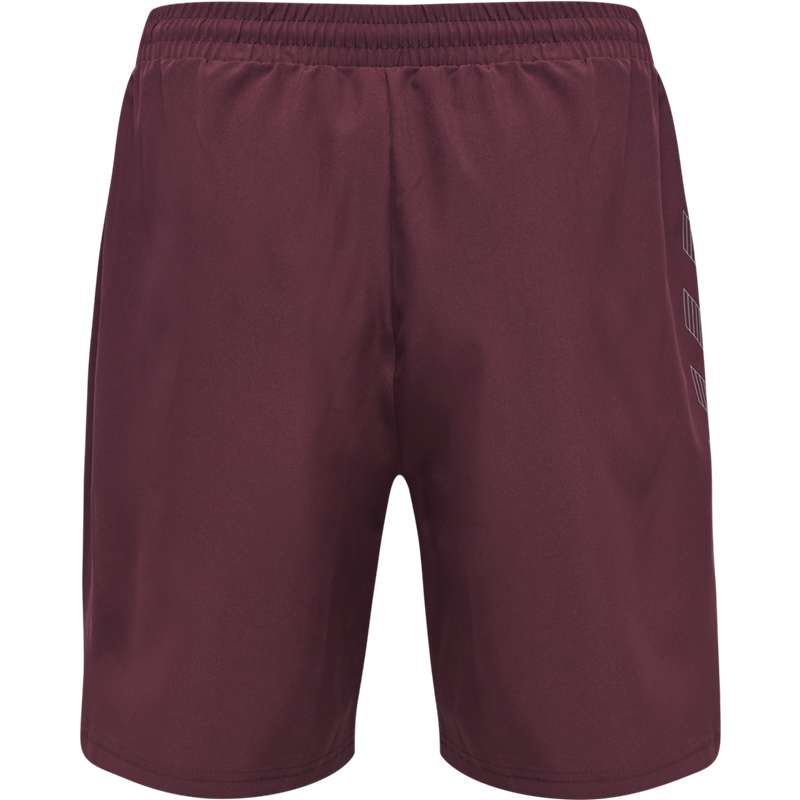 Pánské Kraťasy Hummel Move Grid Woven Vínové | 662384-431