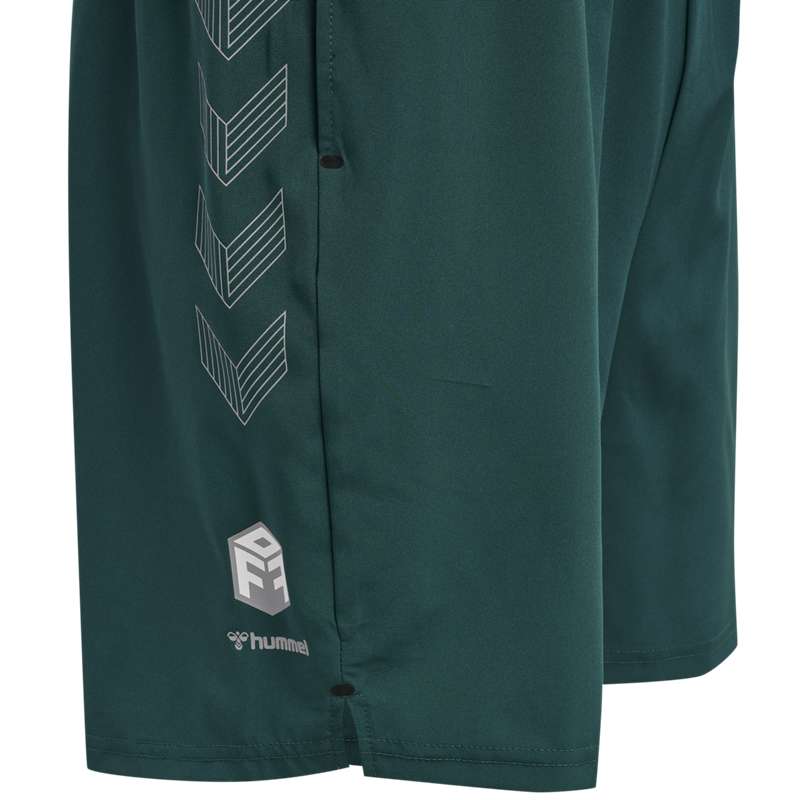 Pánské Kraťasy Hummel Move Grid Woven Zelene | 235049-910