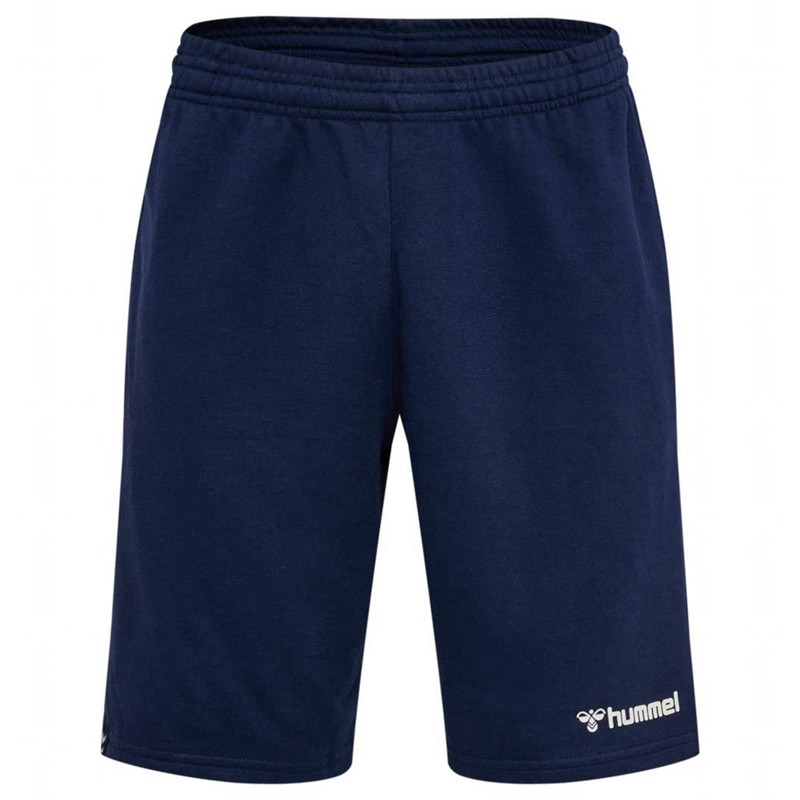 Pánské Kraťasy Hummel Mover Cotton Bermuda Tmavě Blankyt | 680906-915