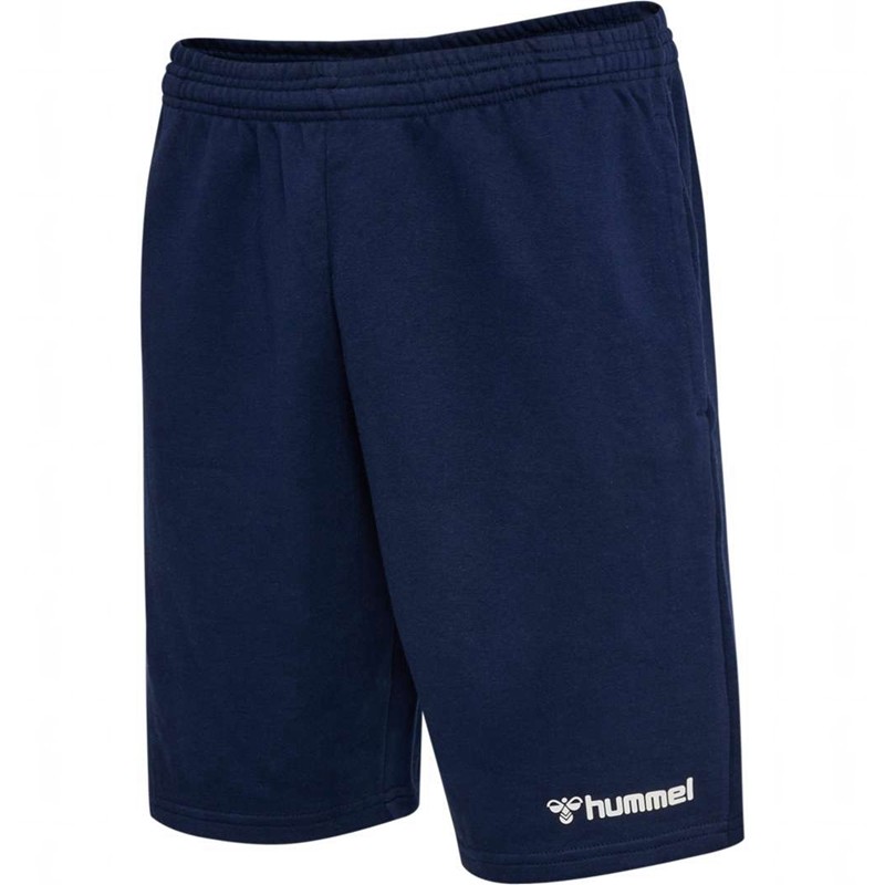 Pánské Kraťasy Hummel Mover Cotton Bermuda Tmavě Blankyt | 680906-915
