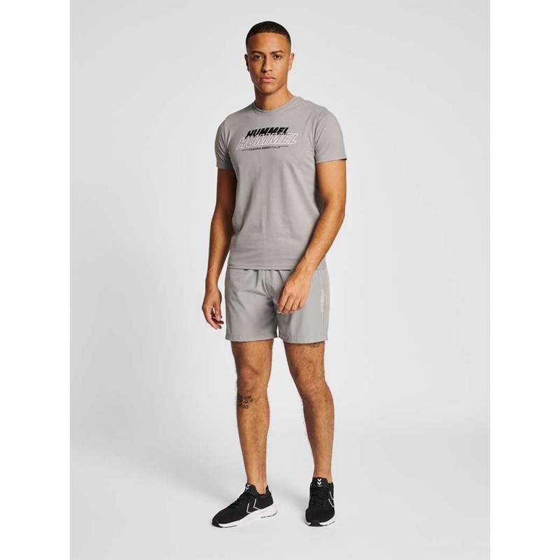 Pánské Kraťasy Hummel Te Base Woven Šedé | 230981-305