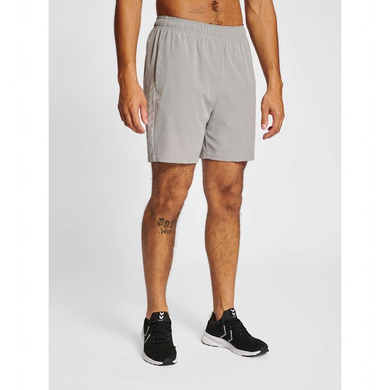Pánské Kraťasy Hummel Te Base Woven Šedé | 230981-305