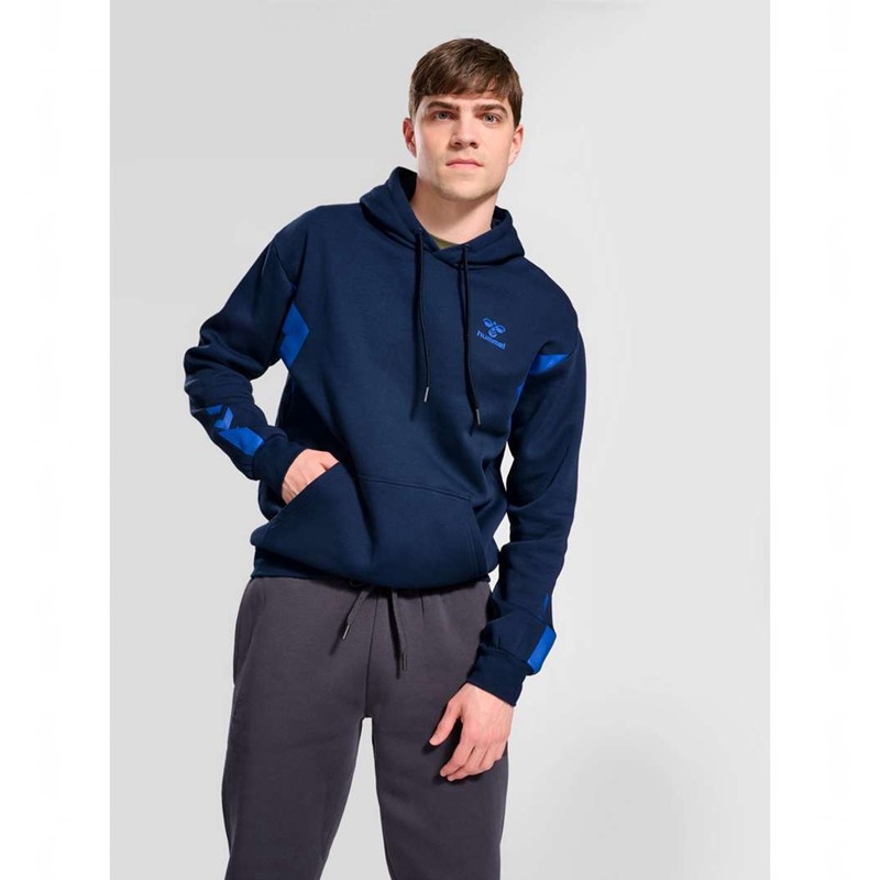 Pánské Mikina s Kapucí Hummel Active Co Tmavě Blankyt | 083286-399