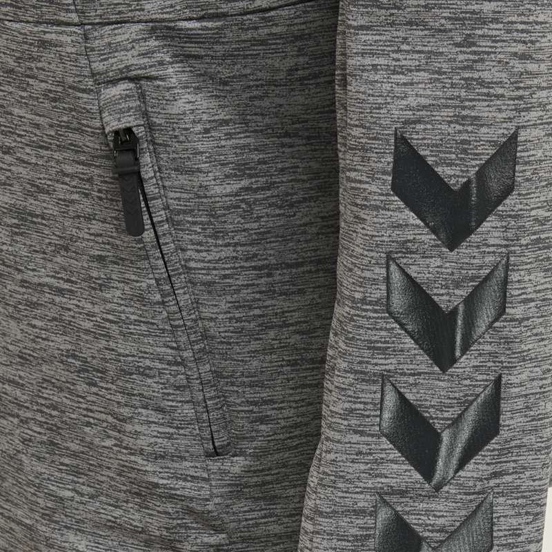 Pánské Mikina s Kapucí Hummel Aston Zip Šedé | 197347-292