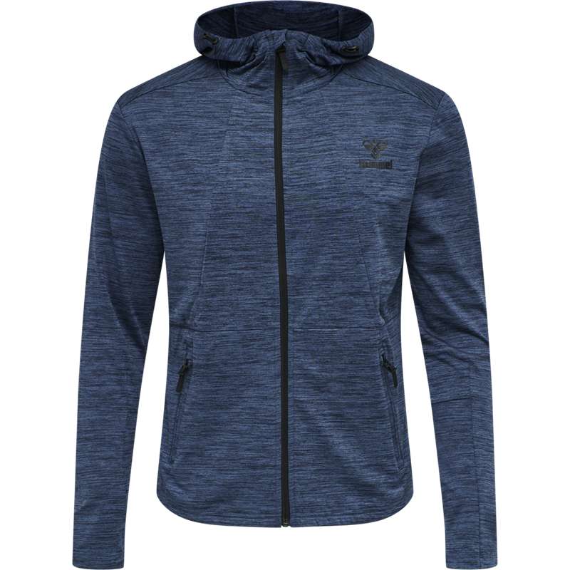 Pánské Mikina s Kapucí Hummel Aston Zip Černé | 131282-125