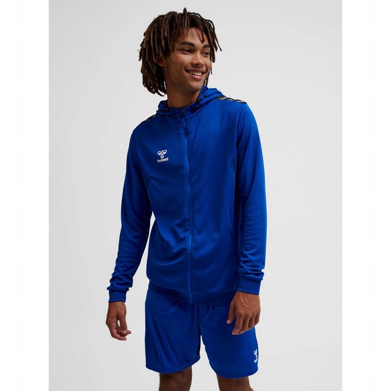 Pánské Mikina s Kapucí Hummel Authentic Pl Zip Blankyt | 831755-689