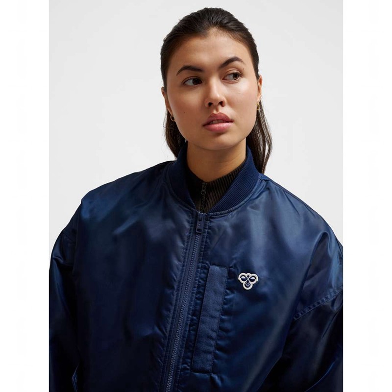 Pánské Mikina s Kapucí Hummel Baseball Bee Tmavě Blankyt | 442982-046