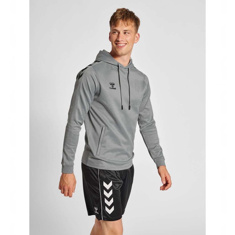 Pánské Mikina s Kapucí Hummel Core Xk Poly Šedé | 838746-806