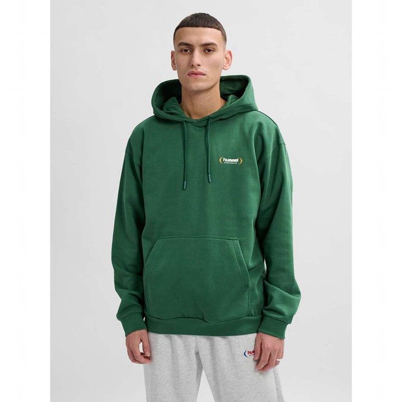 Pánské Mikina s Kapucí Hummel Felix Loose Zelene | 528454-347