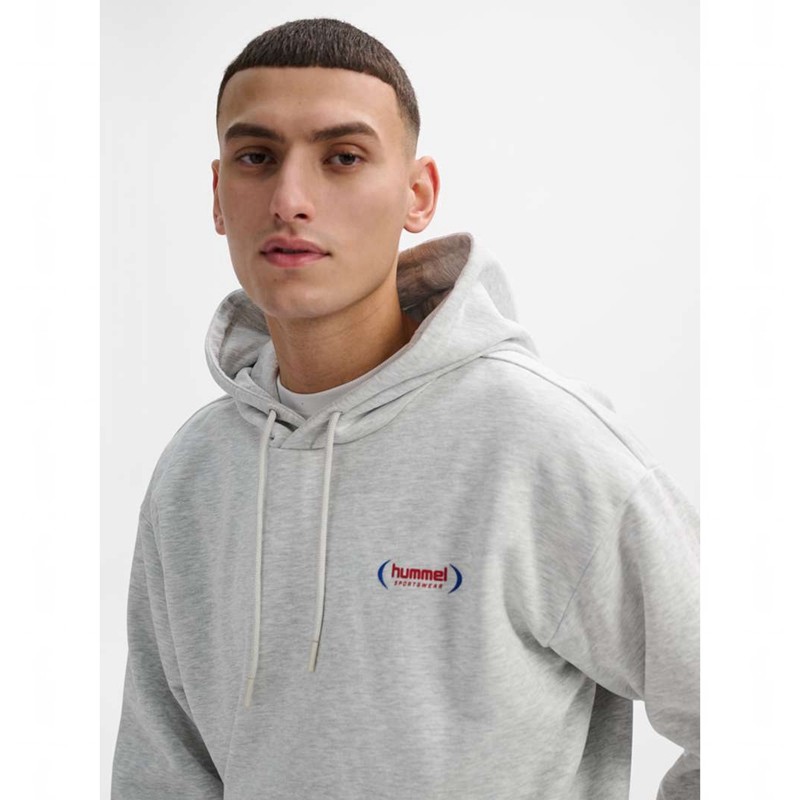 Pánské Mikina s Kapucí Hummel Felix Loose Šedé | 515991-818
