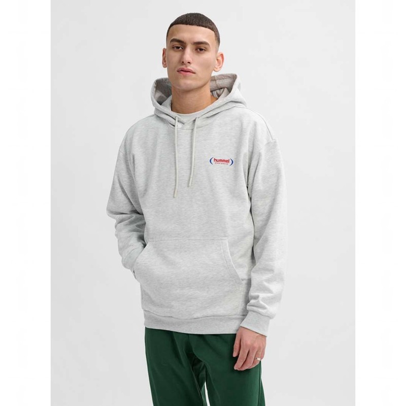 Pánské Mikina s Kapucí Hummel Felix Loose Šedé | 515991-818