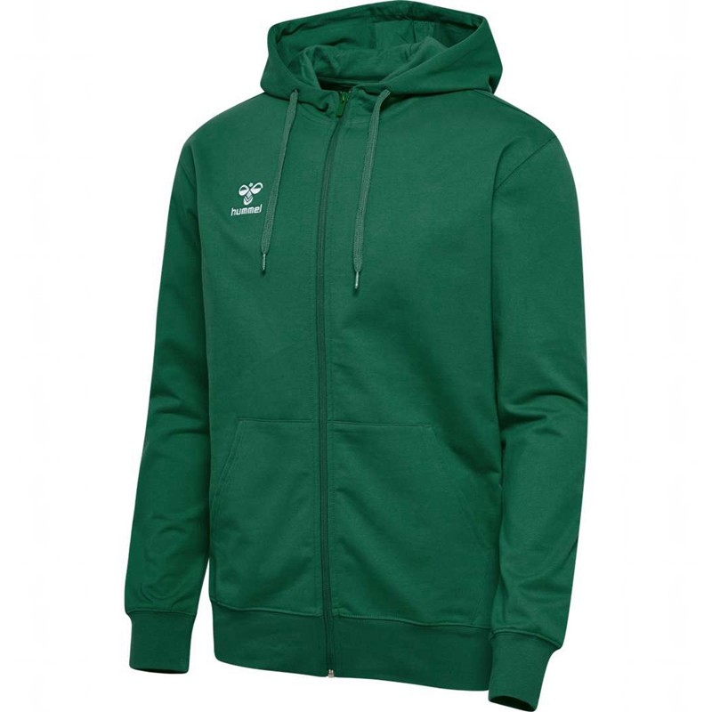 Pánské Mikina s Kapucí Hummel Go 2.0 Zip Zelene | 625275-882