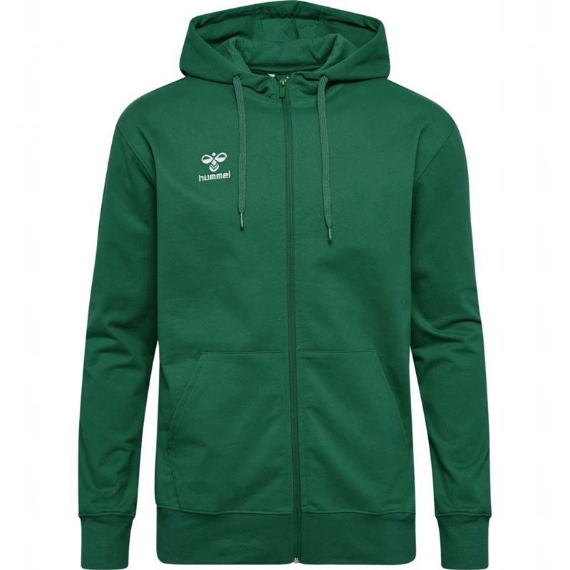 Pánské Mikina s Kapucí Hummel Go 2.0 Zip Zelene | 625275-882