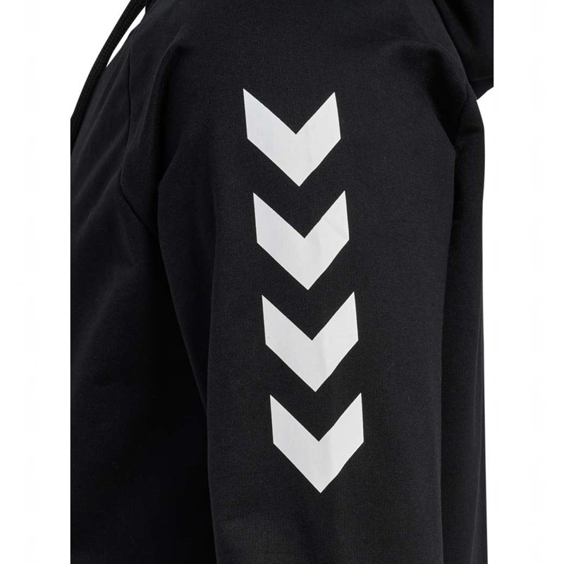 Pánské Mikina s Kapucí Hummel Go Cotton Zip Černé | 813803-772