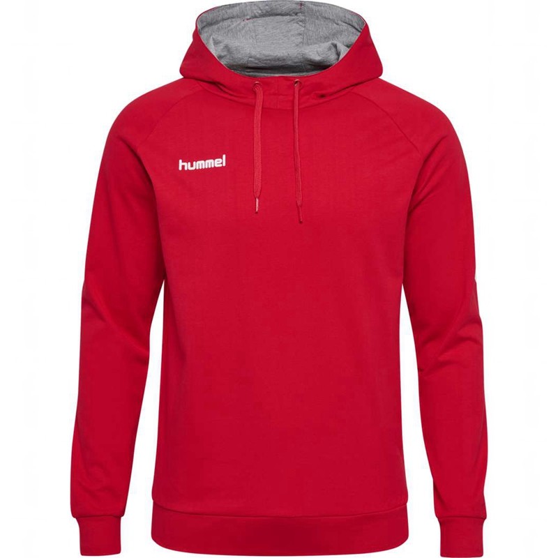 Pánské Mikina s Kapucí Hummel Go Cotton Červené | 556979-284