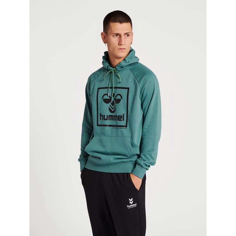 Pánské Mikina s Kapucí Hummel Isam 2.0 Zelene | 998755-874