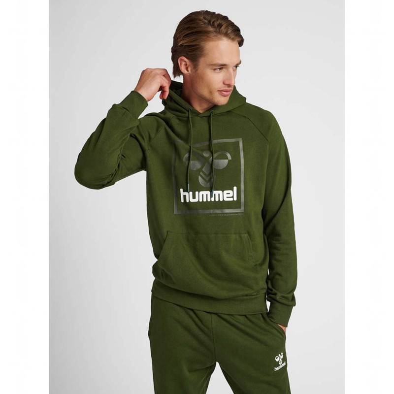 Pánské Mikina s Kapucí Hummel Isam 2.0 Zelene | 492890-592
