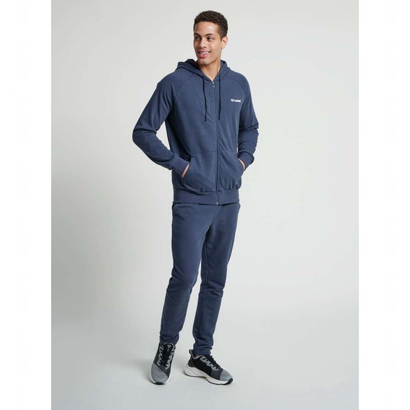 Pánské Mikina s Kapucí Hummel Isam Zip Tmavě Blankyt | 441359-069