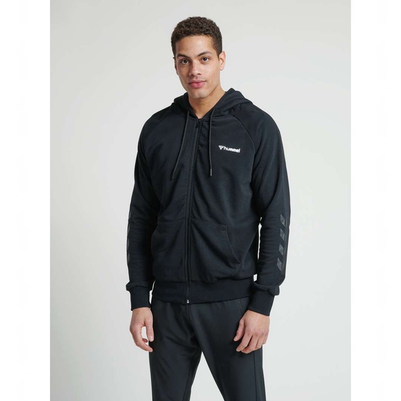 Pánské Mikina s Kapucí Hummel Isam Zip Černé | 459803-115
