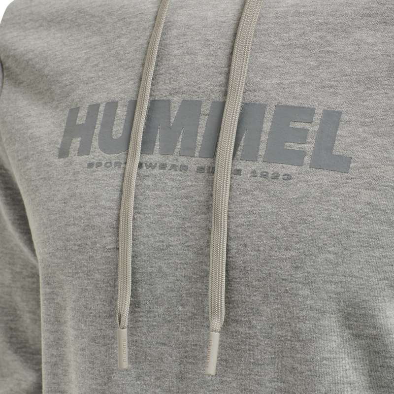 Pánské Mikina s Kapucí Hummel Legacy Logo Plus Šedé | 156301-045