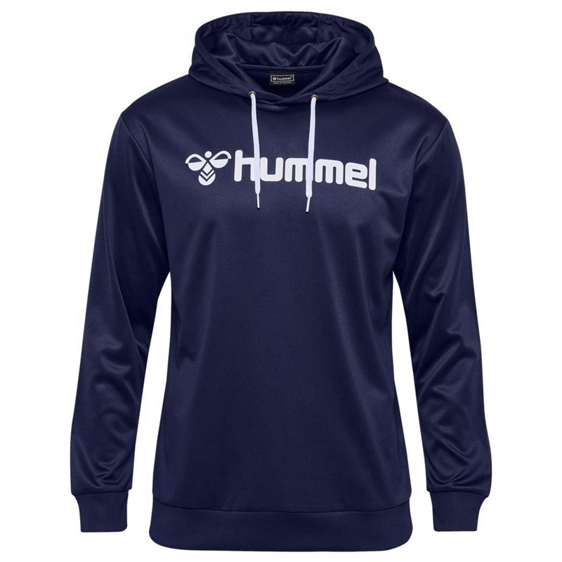 Pánské Mikina s Kapucí Hummel Logo Tmavě Blankyt | 871564-079