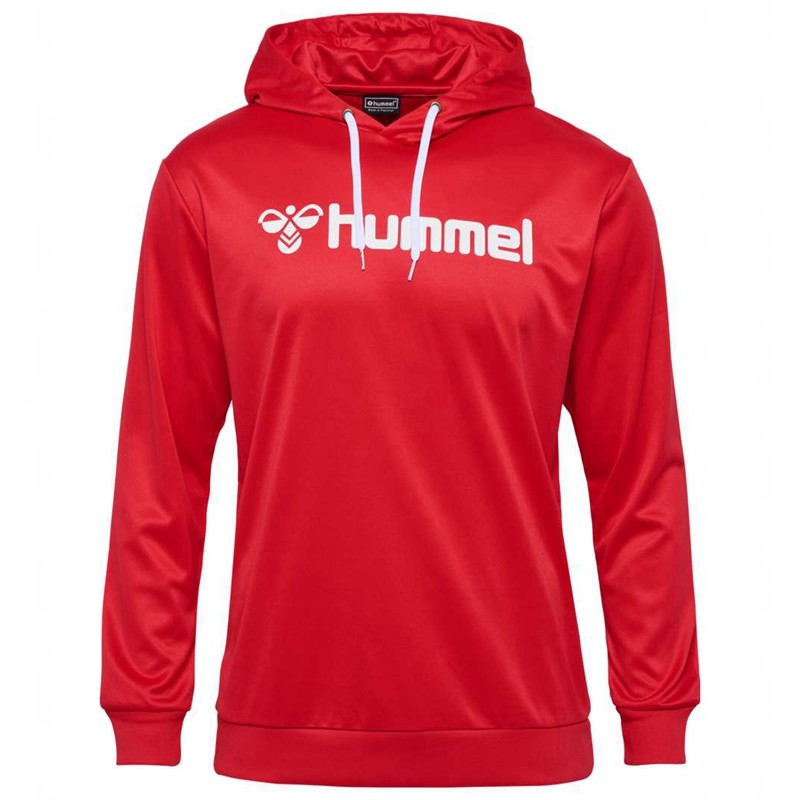 Pánské Mikina s Kapucí Hummel Logo Červené | 714928-565
