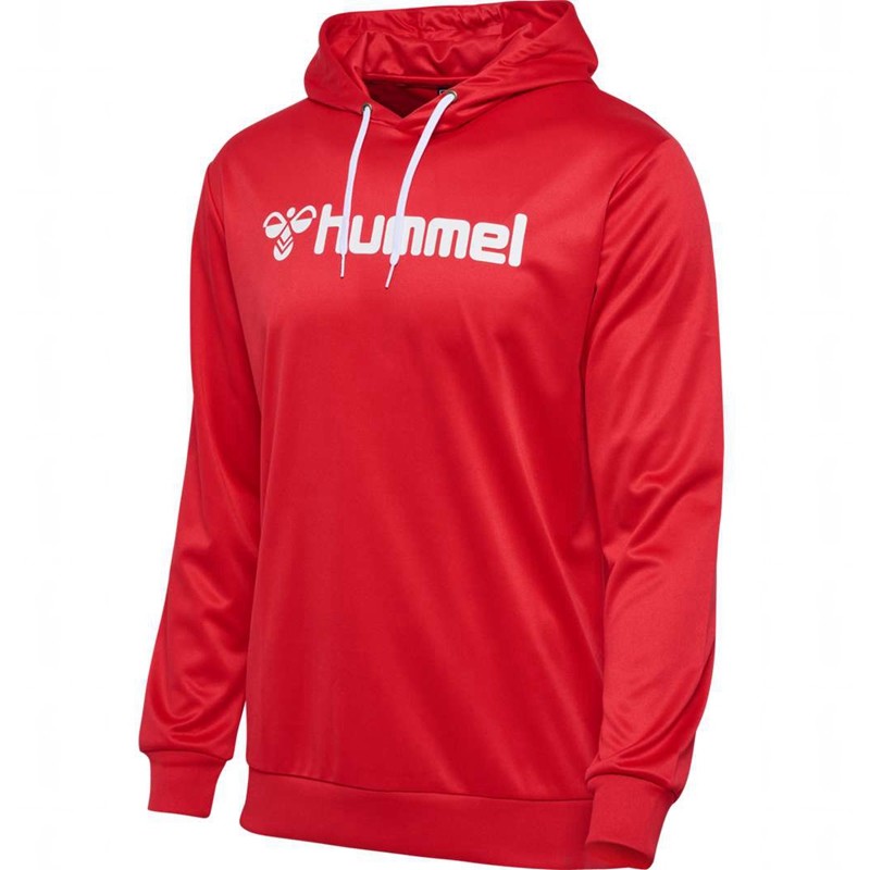 Pánské Mikina s Kapucí Hummel Logo Červené | 714928-565