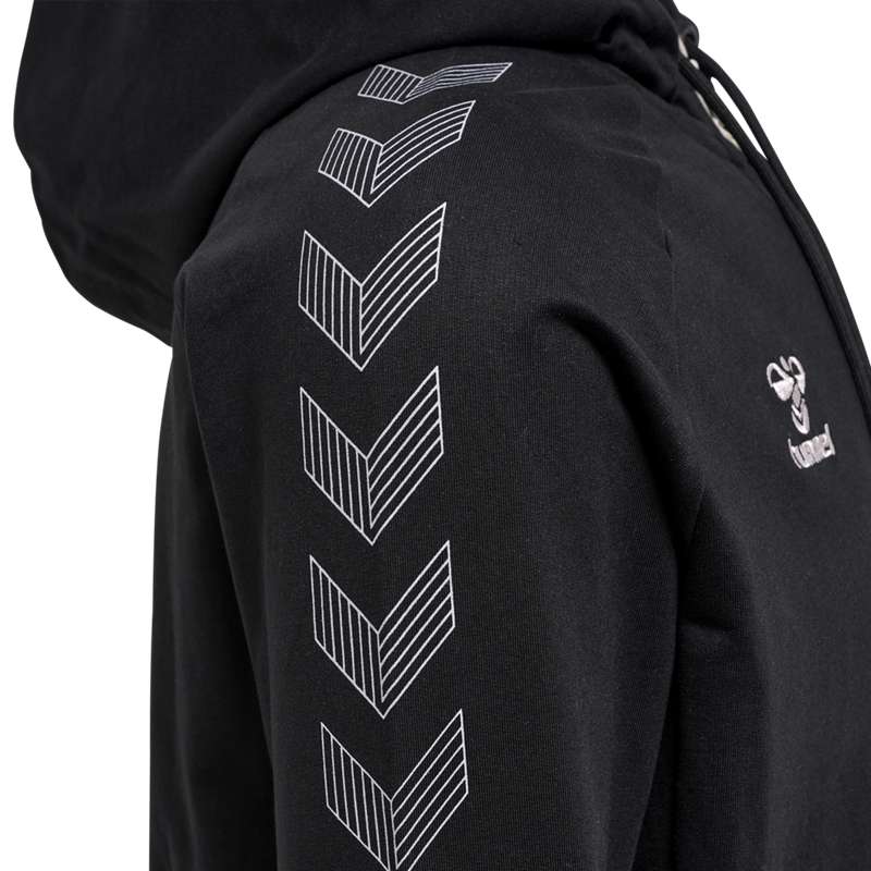 Pánské Mikina s Kapucí Hummel Move Grid Cotton Zip Černé | 122966-120